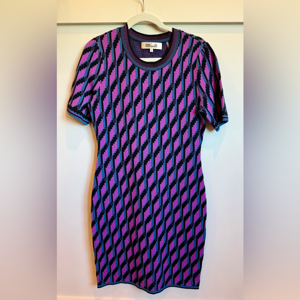 Diane Von Furstenburg Geometric Patterned Dress